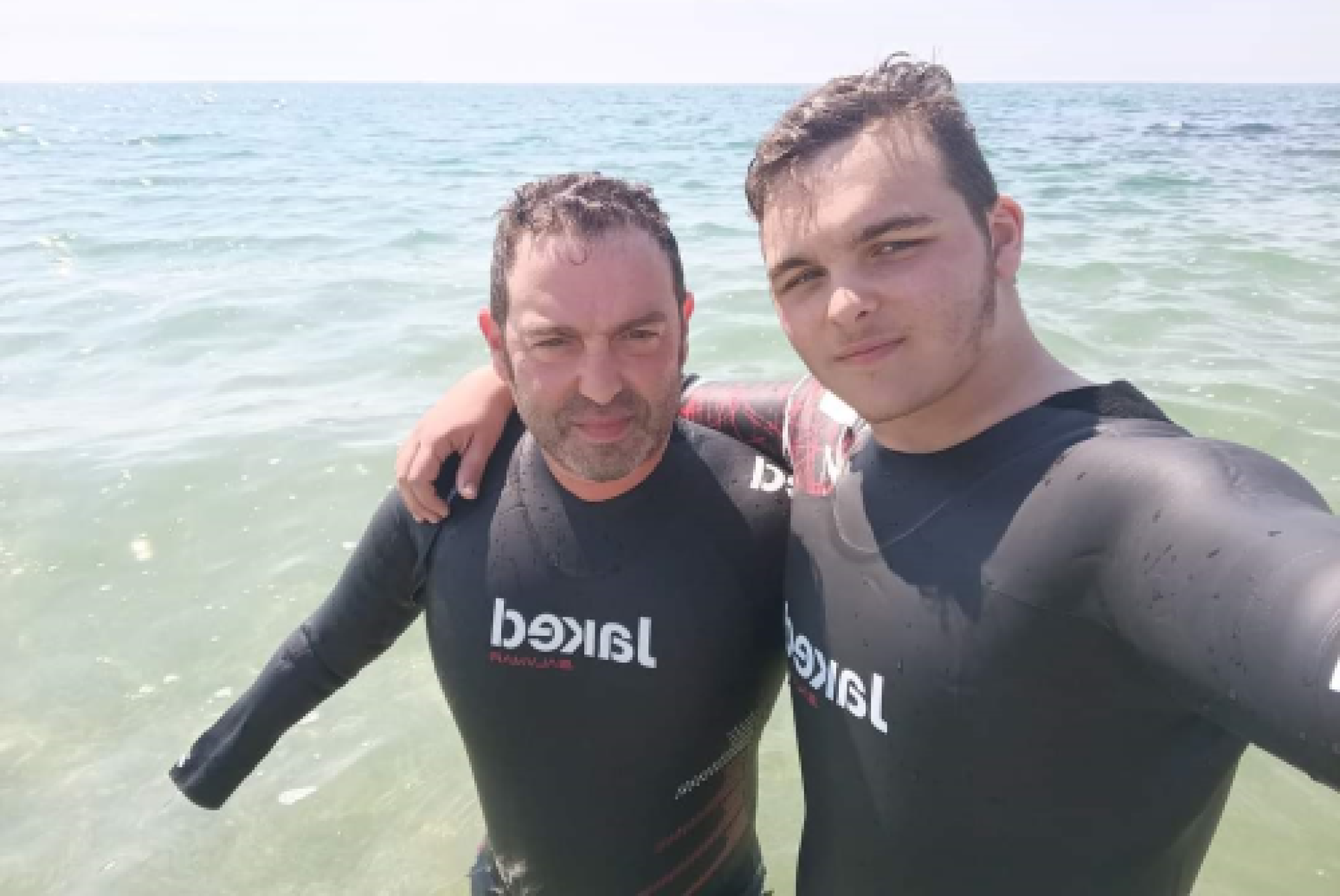 Andrea e il figlio Kevin Lanari