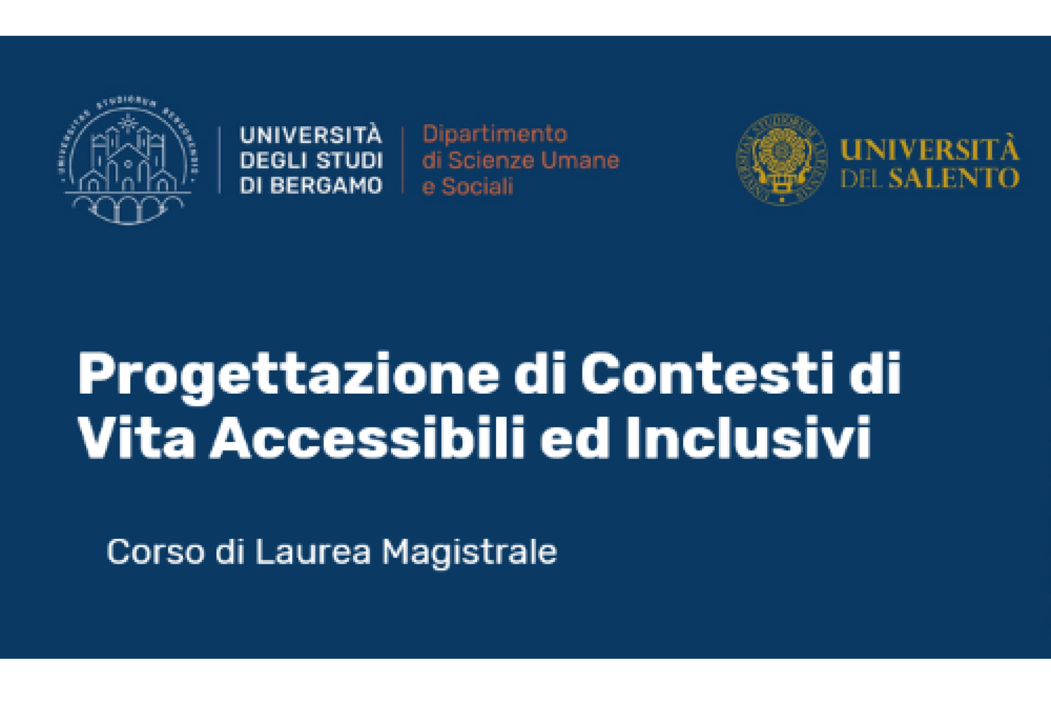 Un corso di laurea che guarda alla relazione tra le persone e i vari contesti di vita