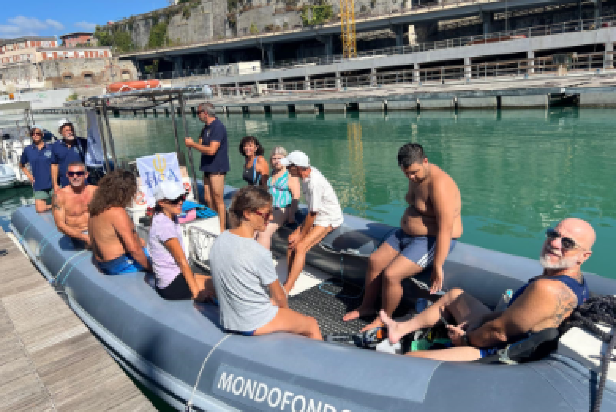 Partecipanti alla prima edizione dello scorso anno del "Mare da toccare"