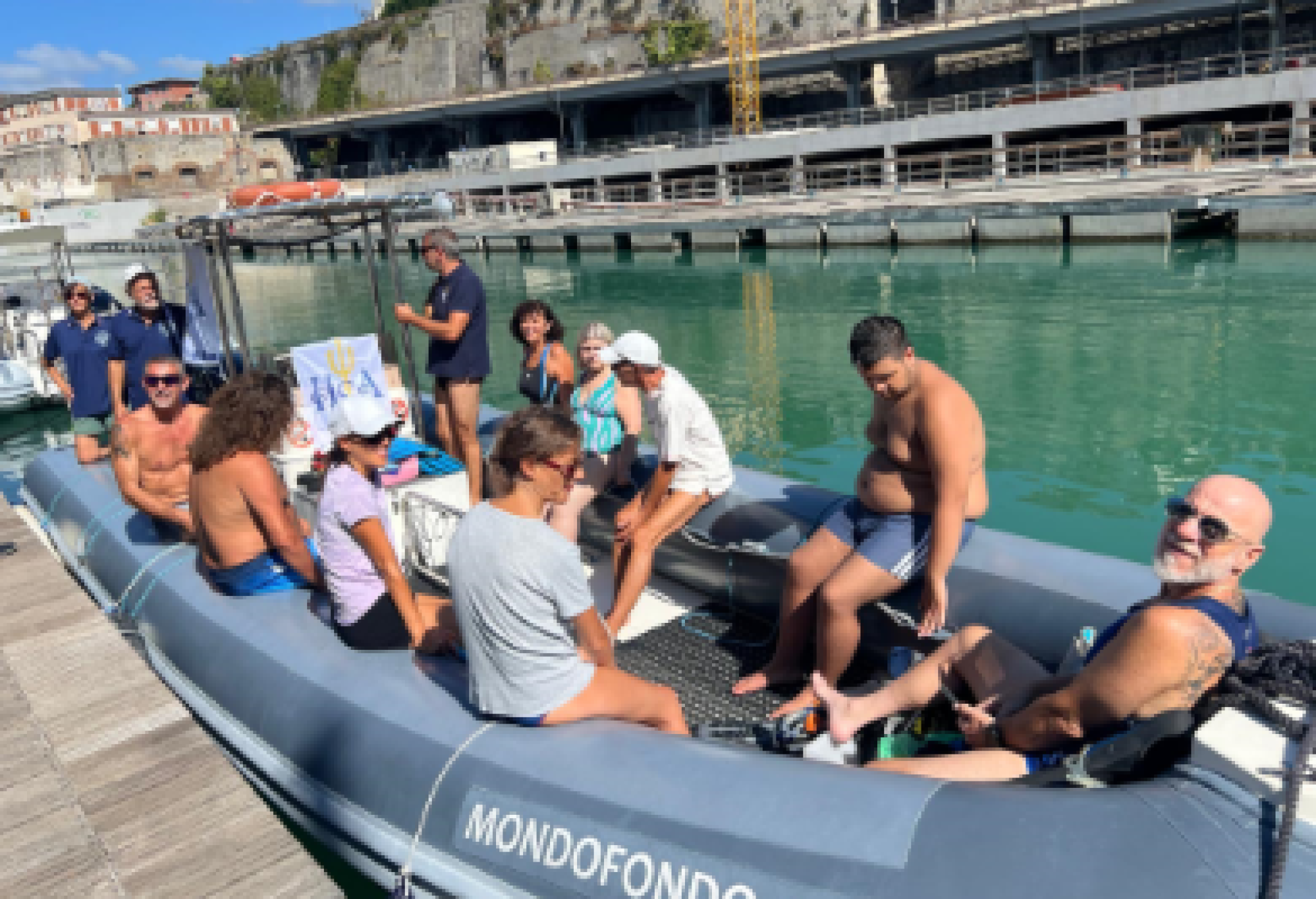 Partecipanti alla prima edizione dello scorso anno del "Mare da toccare"