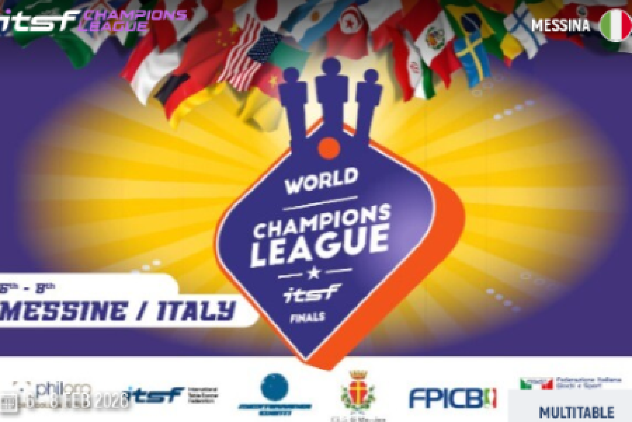 A Messina i migliori club del mondo di calcio balilla (paralimpici e non)
