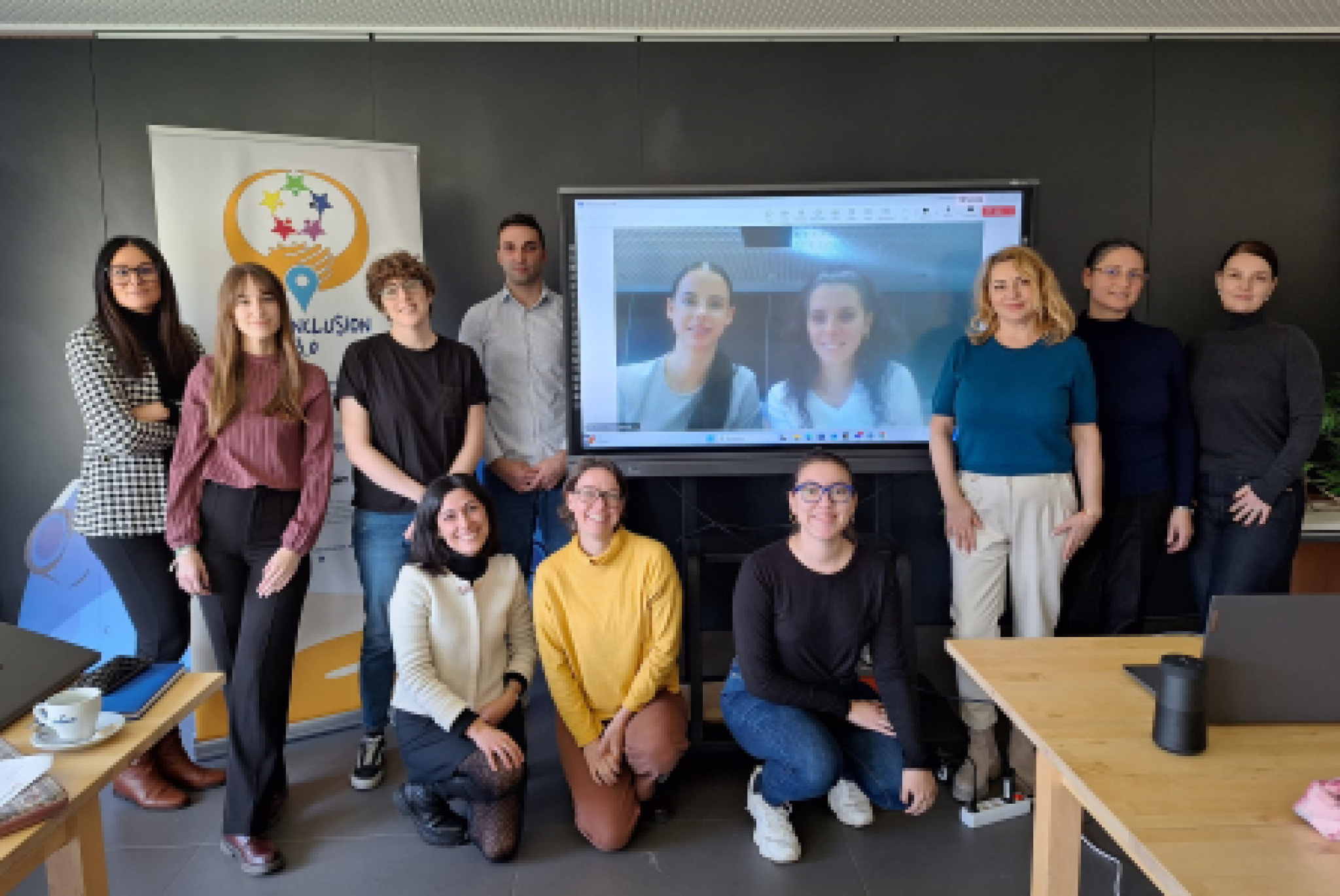 Partecipanti all'ultimo meeting internazionale a Valladolid, in Spagna, per il progetto "Mind Inclusion 3.0"