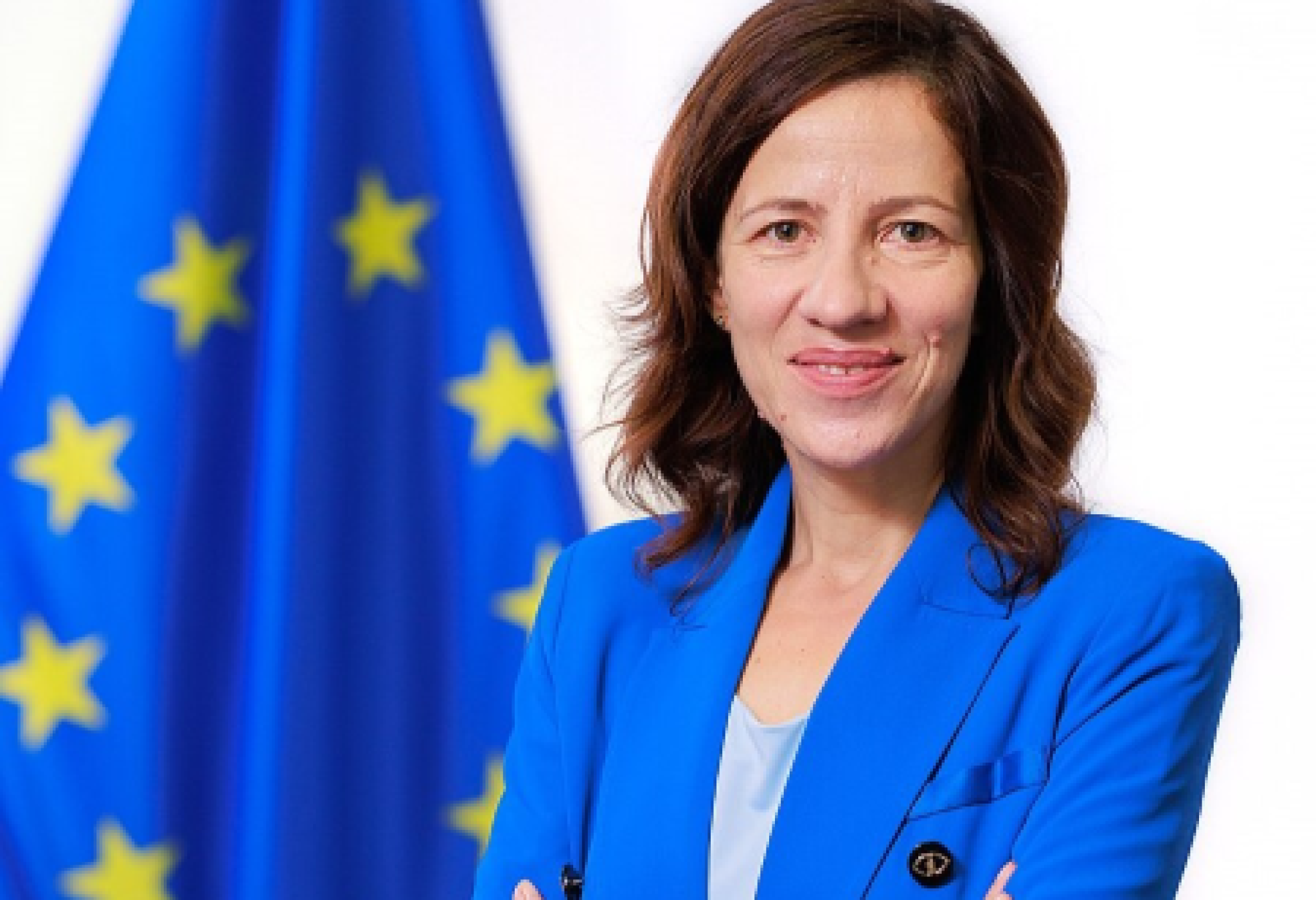 Roxana Mînzatu, vicepresidente esecutiva della Commissione Europea e commissaria per le Competenze, l'Istruzione, la Cultura, il Lavoro e i Diritti Sociali