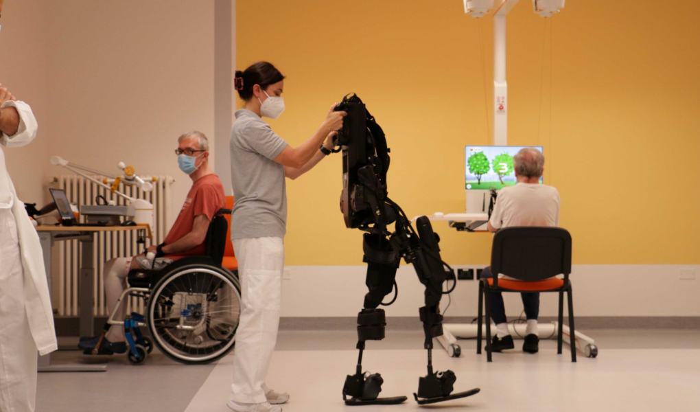 La palestra robotica dell'Istituto Riabilitativo Montecatone di Imola (Bologna)