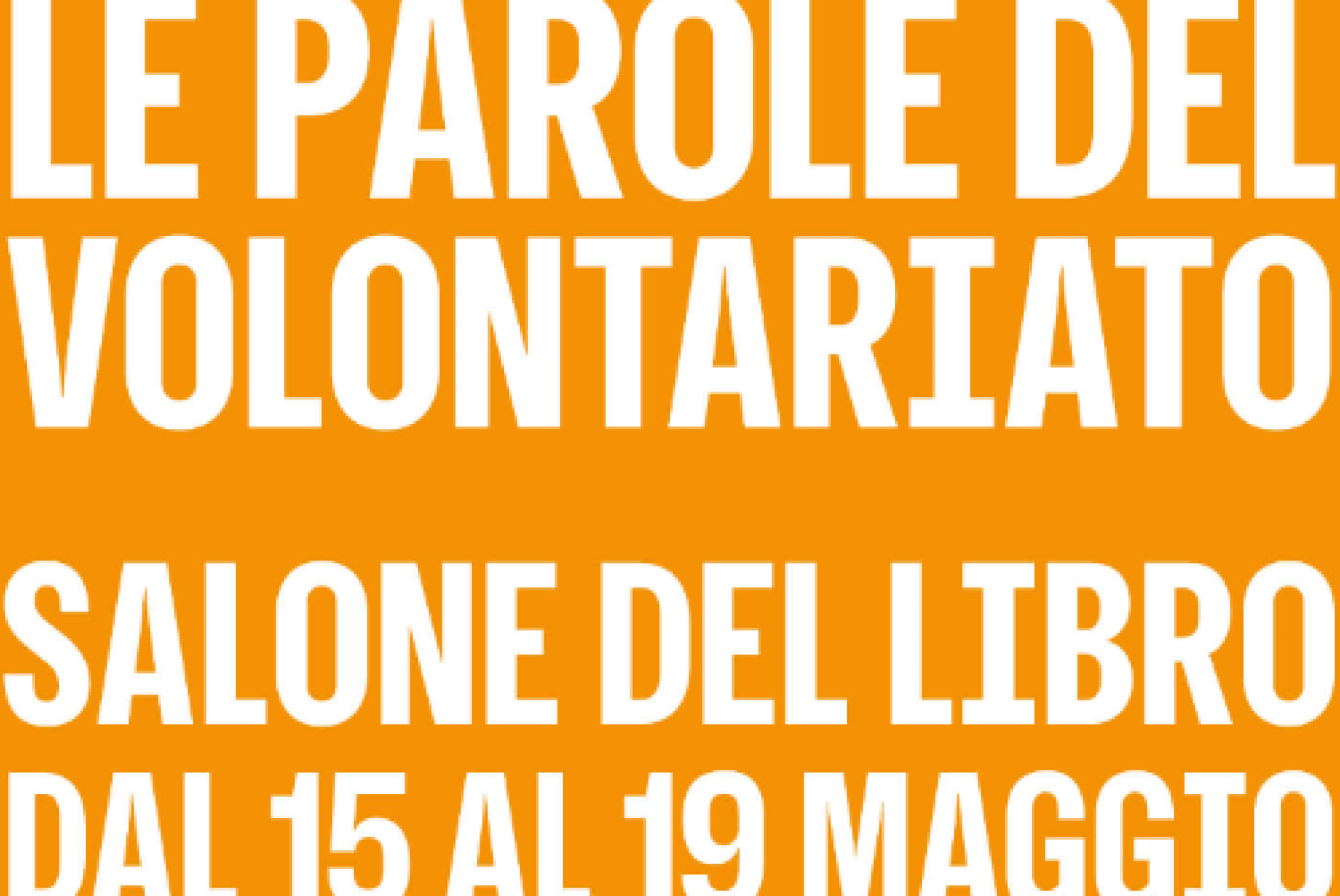 “Le parole del volontariato” al Salone del Libro di Torino