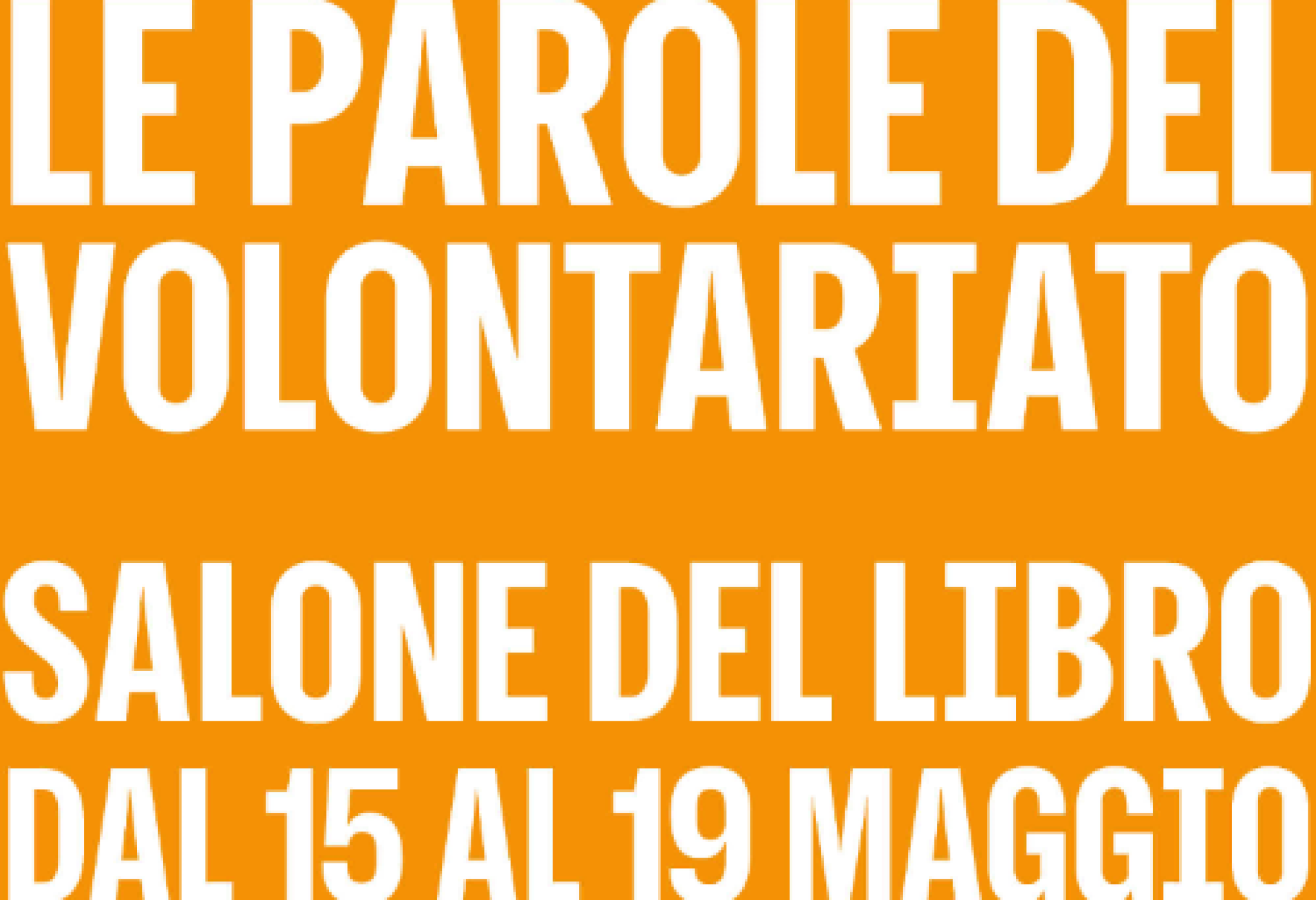 “Le parole del volontariato” al Salone del Libro di Torino