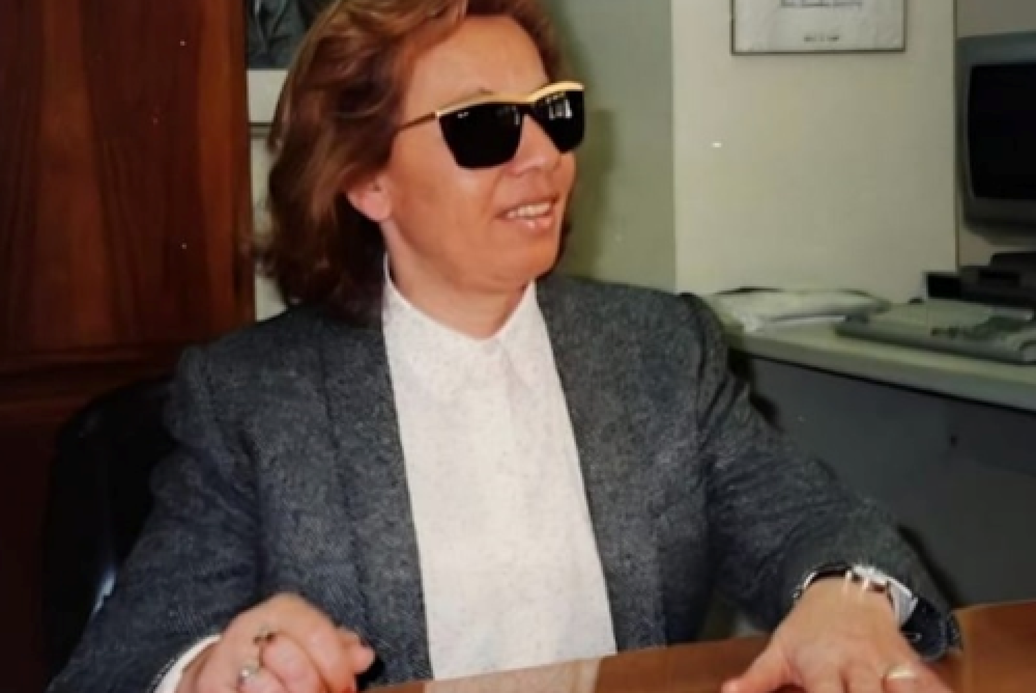 Un'immagine di Silvana Piscopo degli anni in cui era preside