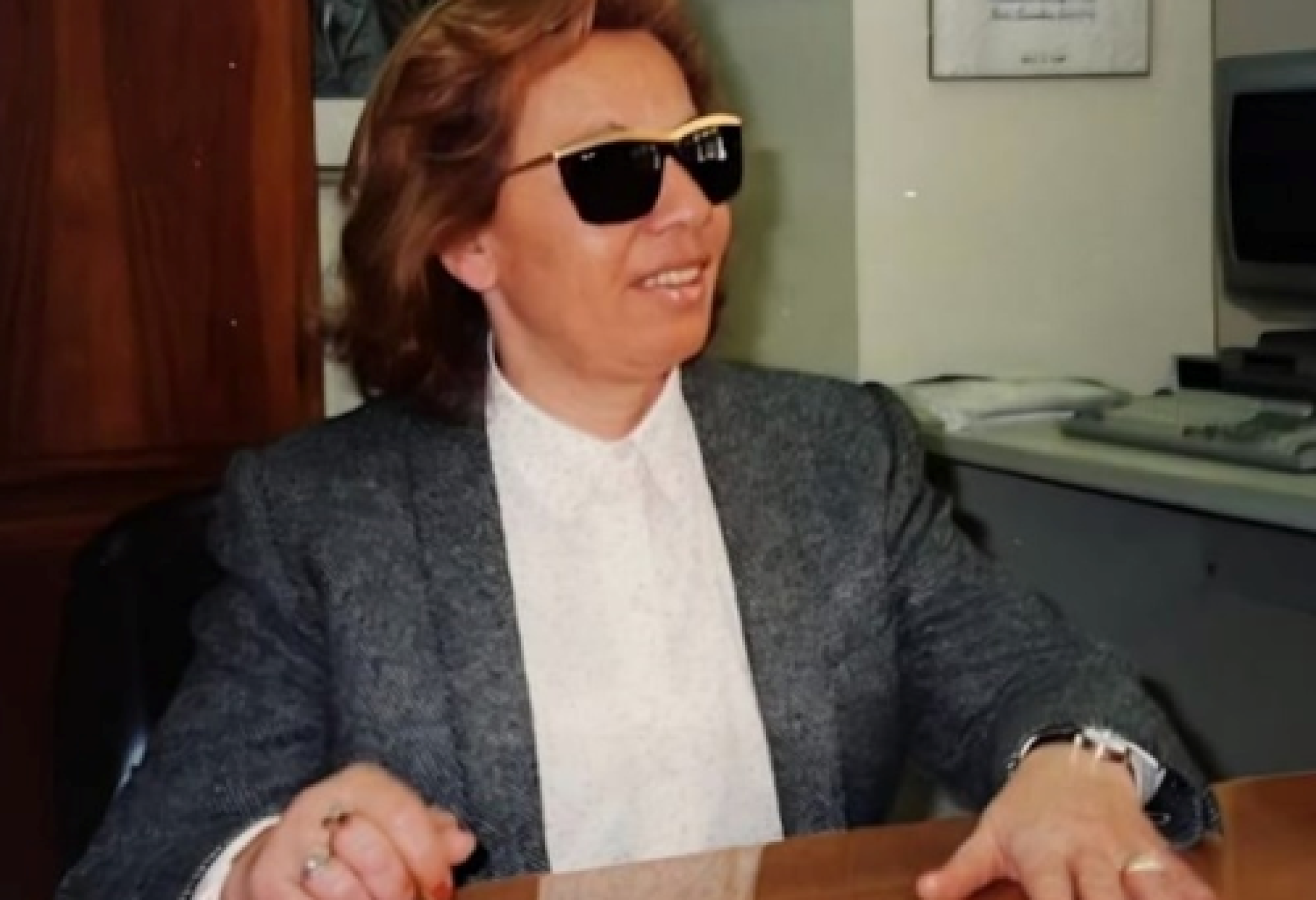 Un'immagine di Silvana Piscopo degli anni in cui era preside