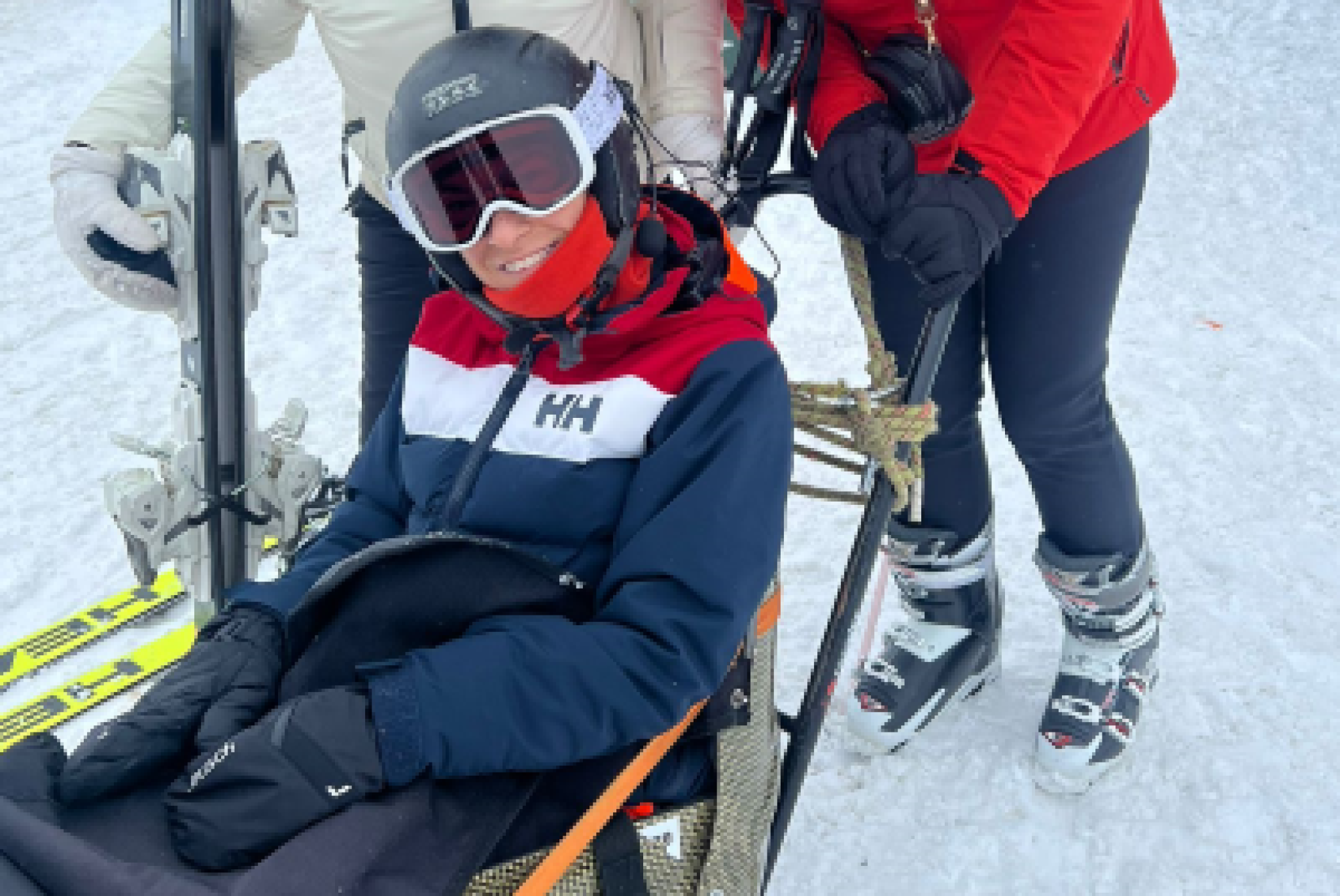 Maria Rosaria Ricci sulla neve di Sestriere