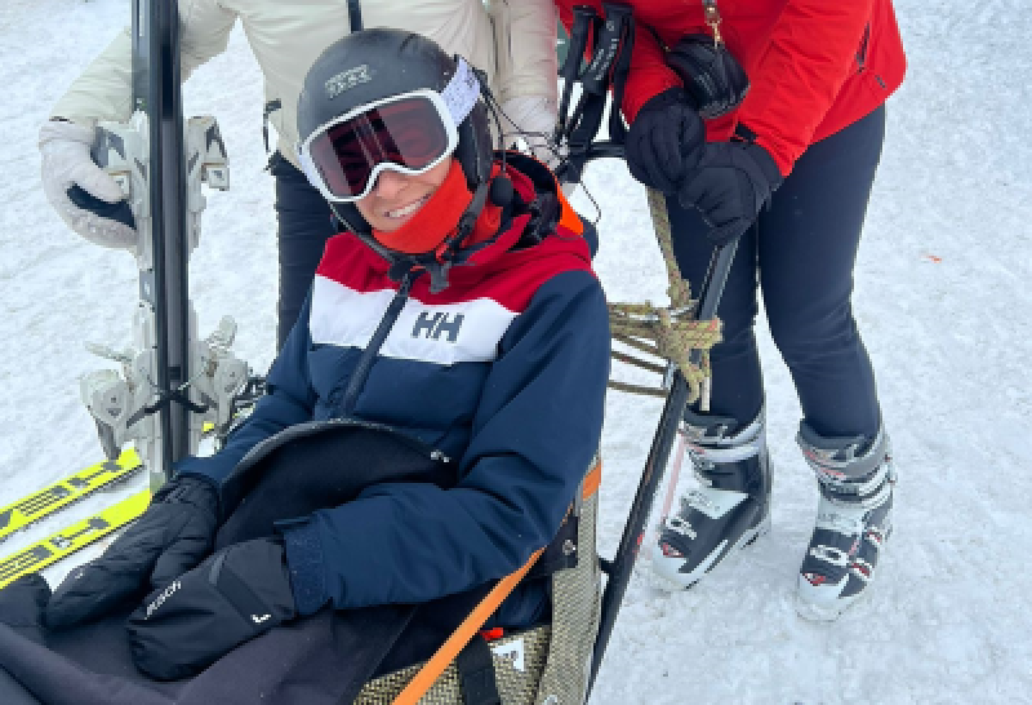 Maria Rosaria Ricci sulla neve di Sestriere