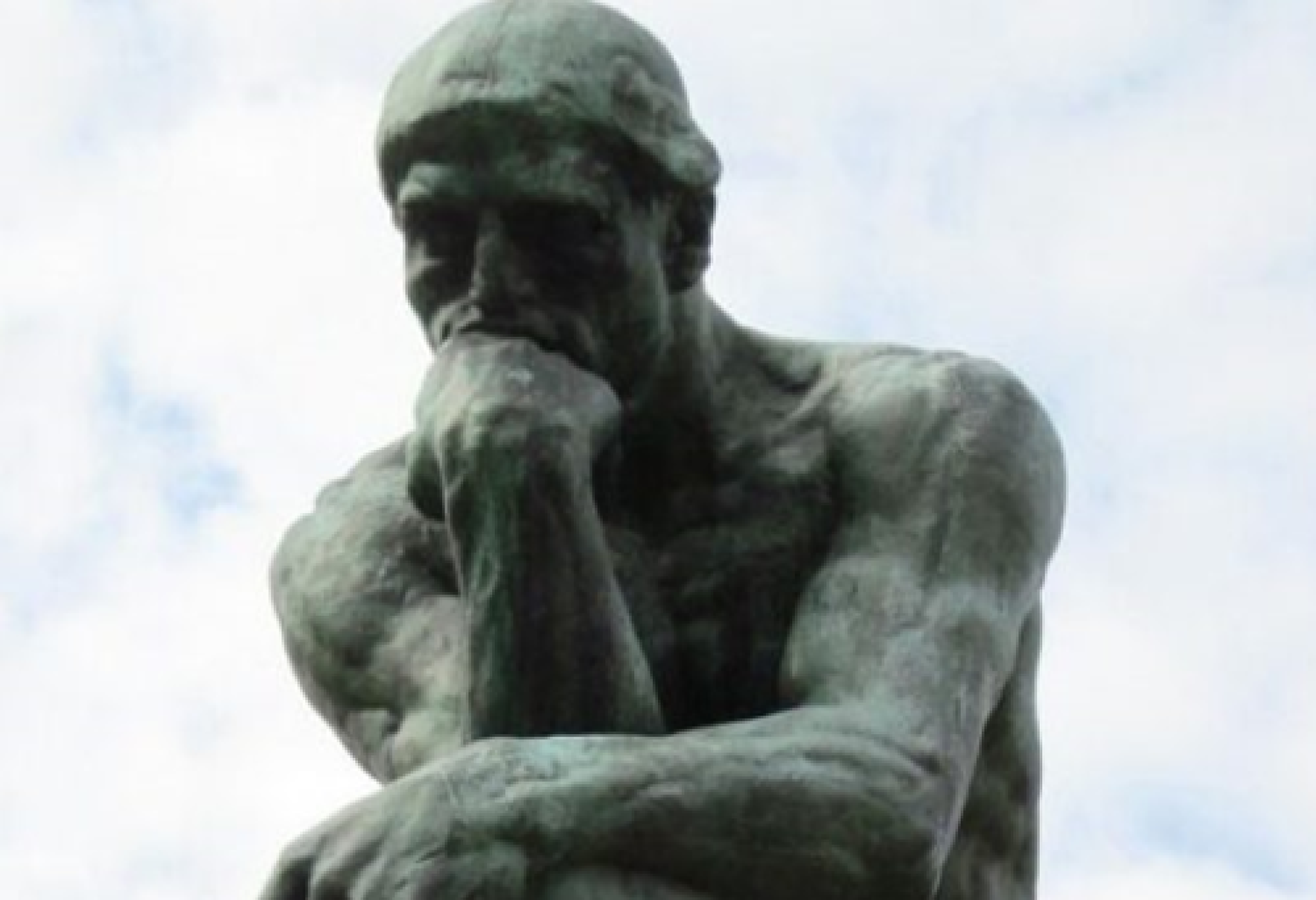 Auguste Rodin, "Il pensatore", 1880-1902, Museo Rodin, Parigi (particolare)