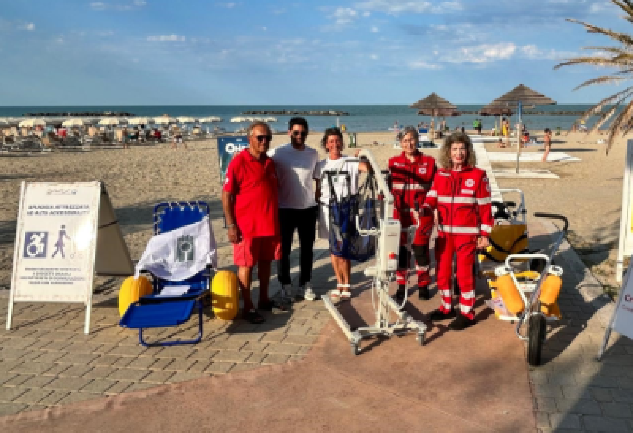 Un sollevatore per la balneazione a San Benedetto del Tronto
