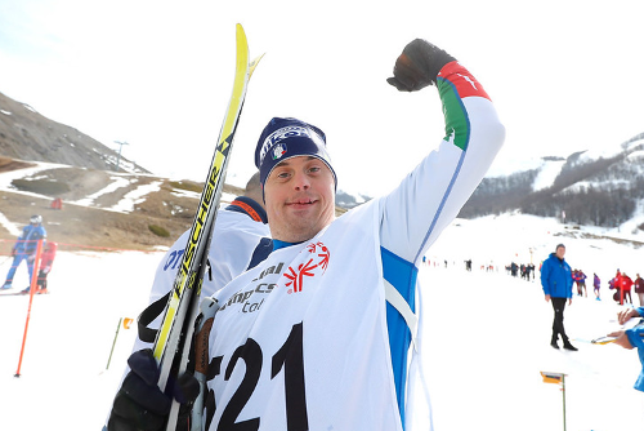 Uno dei 500 atleti impegnati in questi giorni in Abruzzo nei XXXVII Giochi Nazionali Invernali di Special Olympics Italia