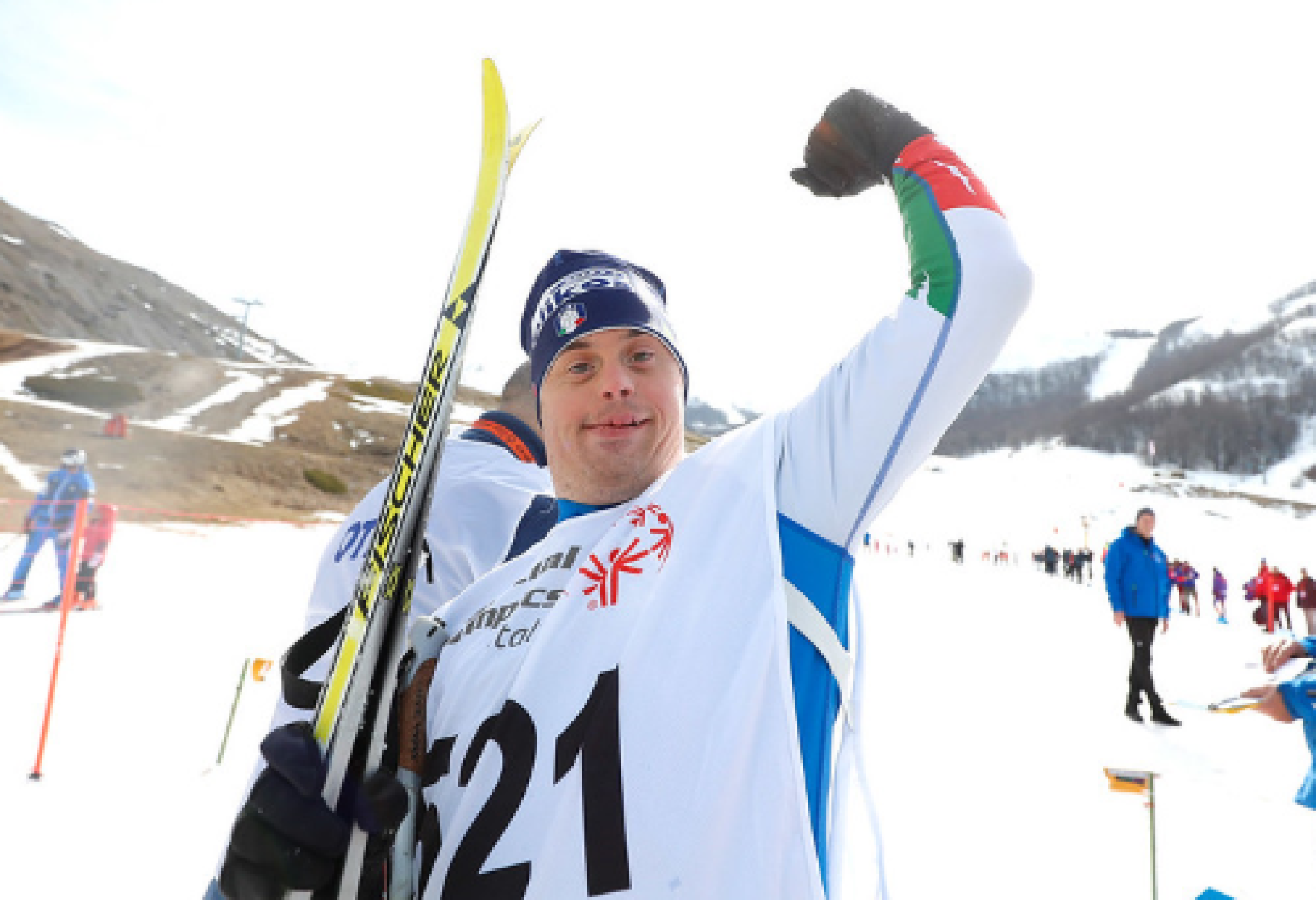 Uno dei 500 atleti impegnati in questi giorni in Abruzzo nei XXXVII Giochi Nazionali Invernali di Special Olympics Italia