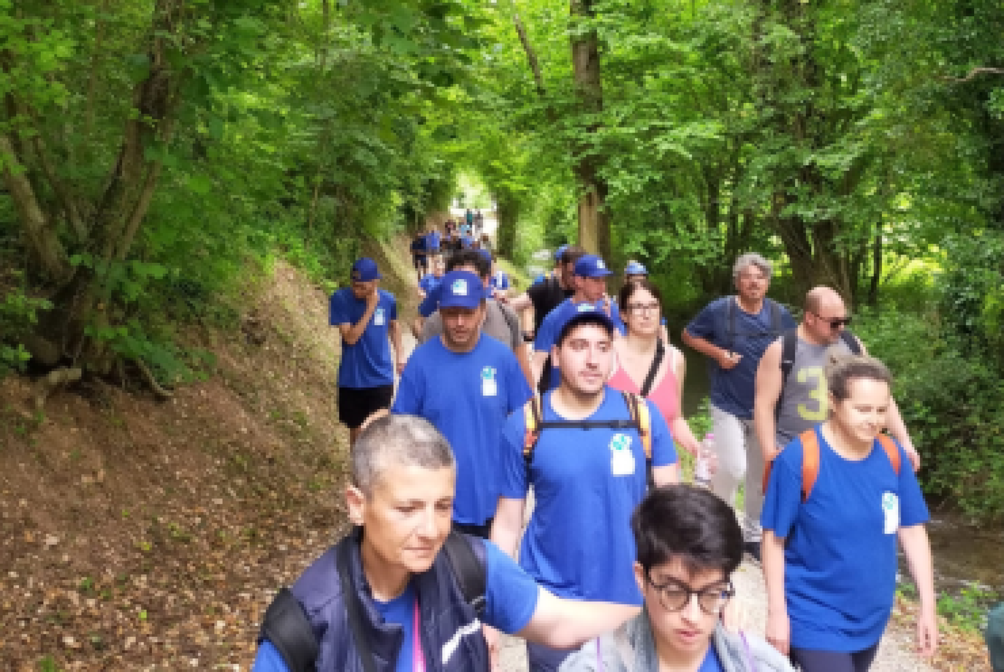 Una delle tappe della "Staffetta Blu" del 2024