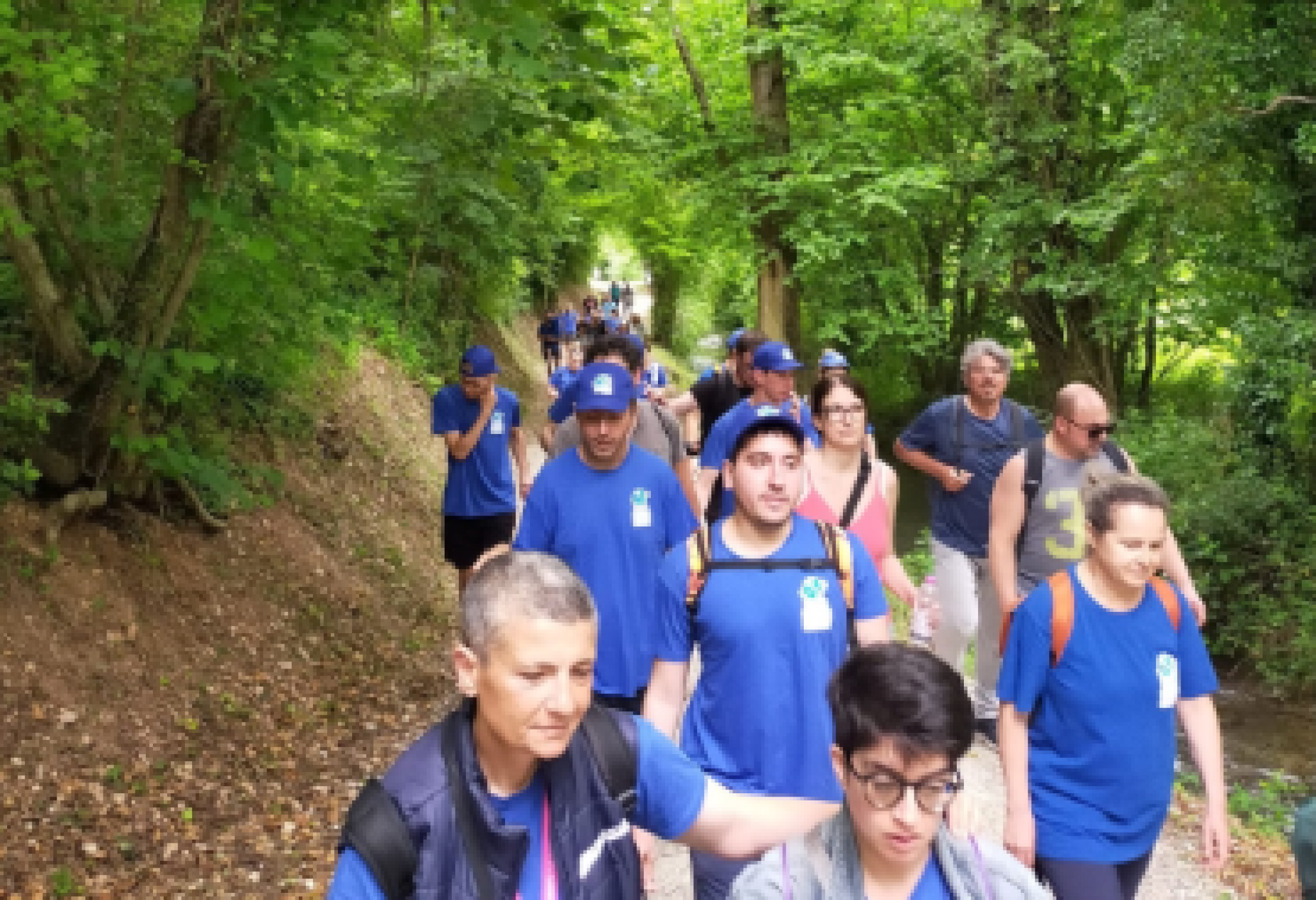 Una delle tappe della "Staffetta Blu" del 2024