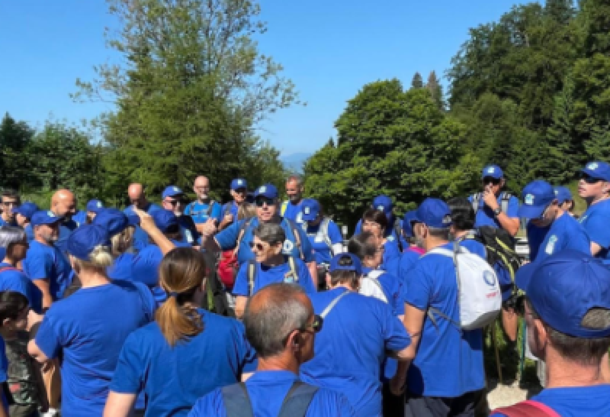 Immagine di repertorio riguardante una delle precedentri edizioni della "Staffetta Blu per l'Autismo"