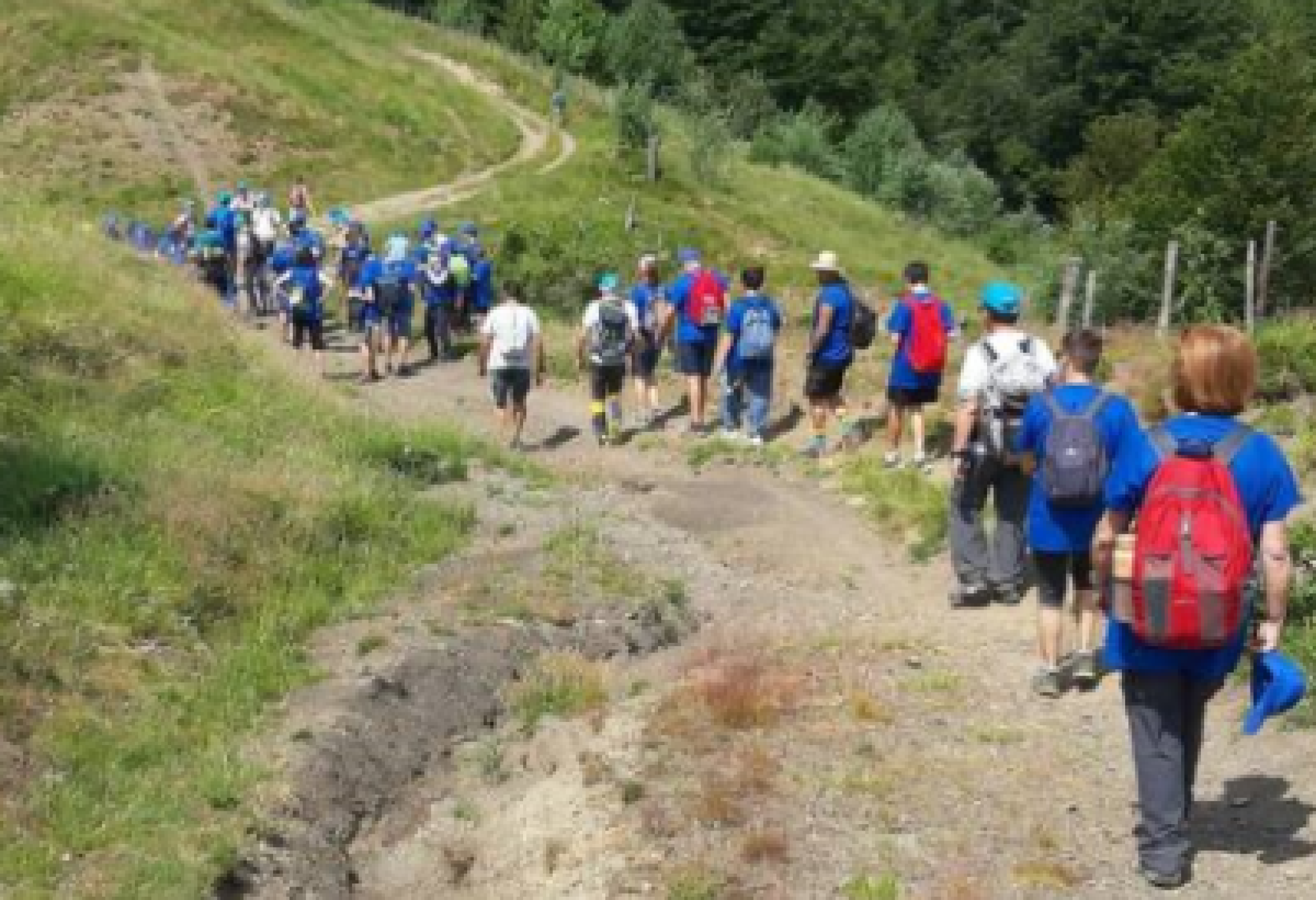 Immagine relativa a una delle "Staffette Blu per l'Autismo" degli anni scorsi