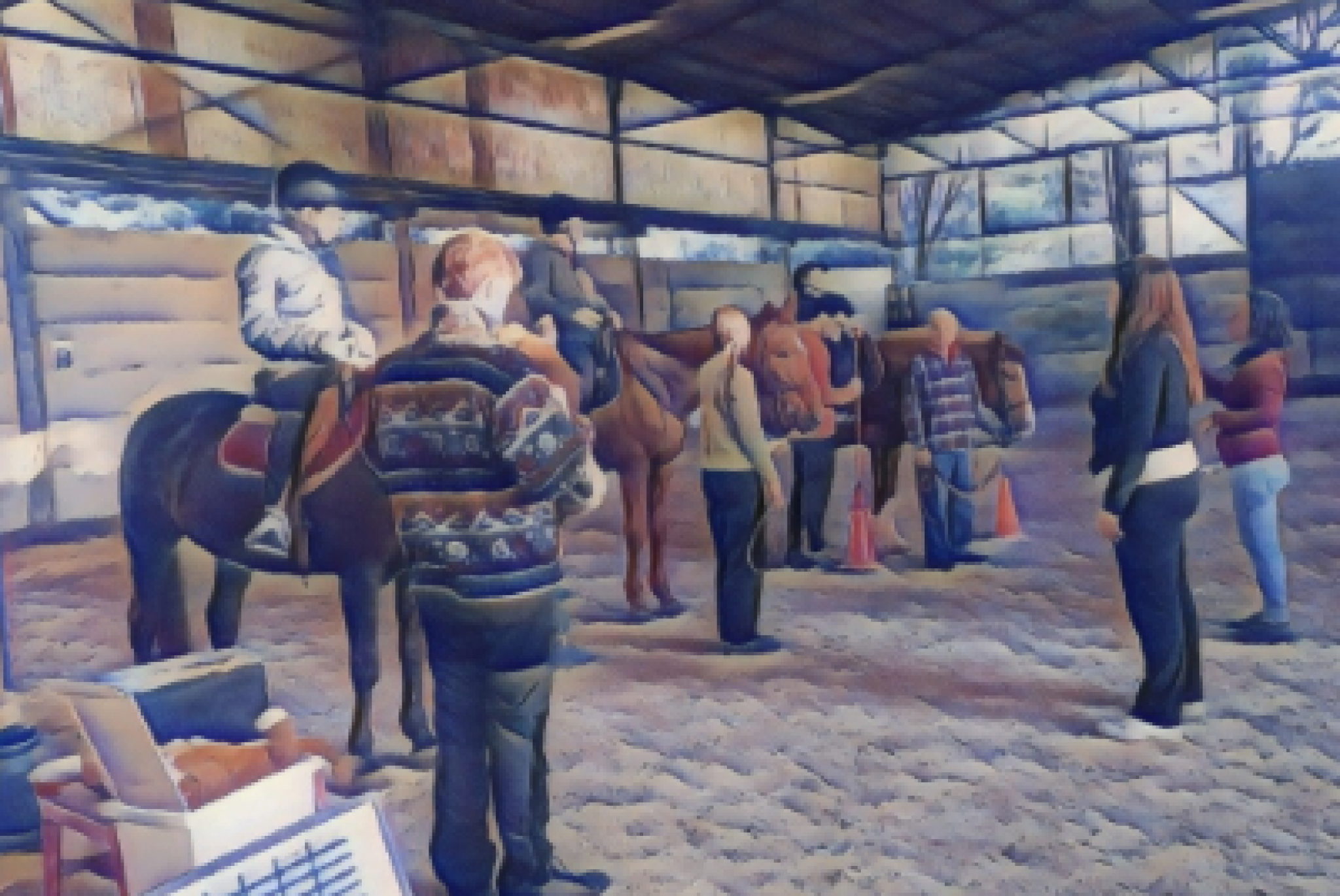 Realizzazione grafica dedicata agli interventi assistiti con il cavallo a cura del Cetro Clinico Stella Polare di Padova