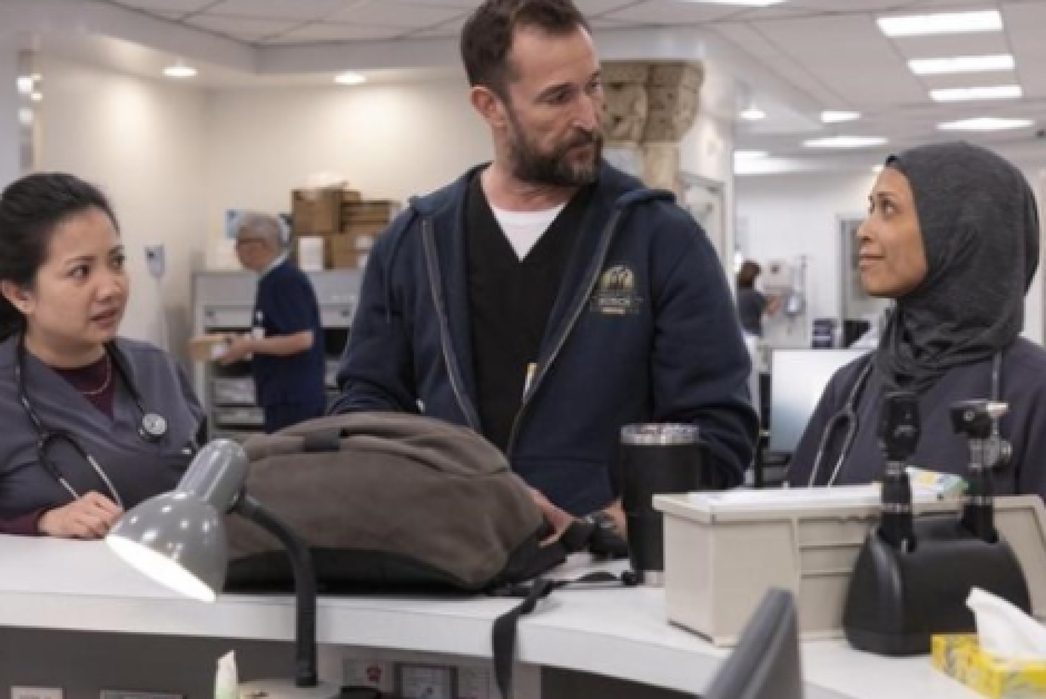 Una scena tratta dalla serie televisiva "The Pitt"