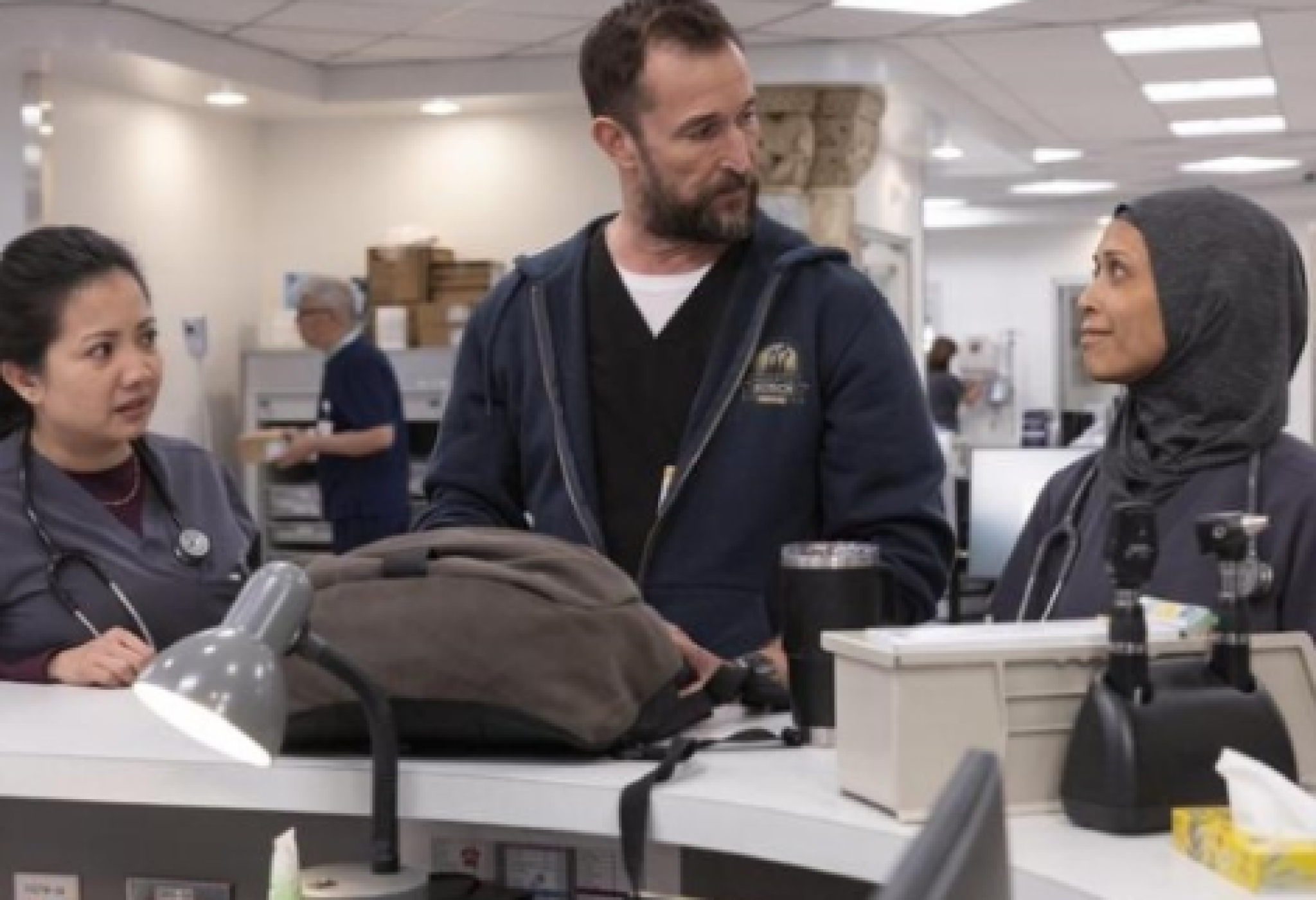 Una scena tratta dalla serie televisiva "The Pitt"