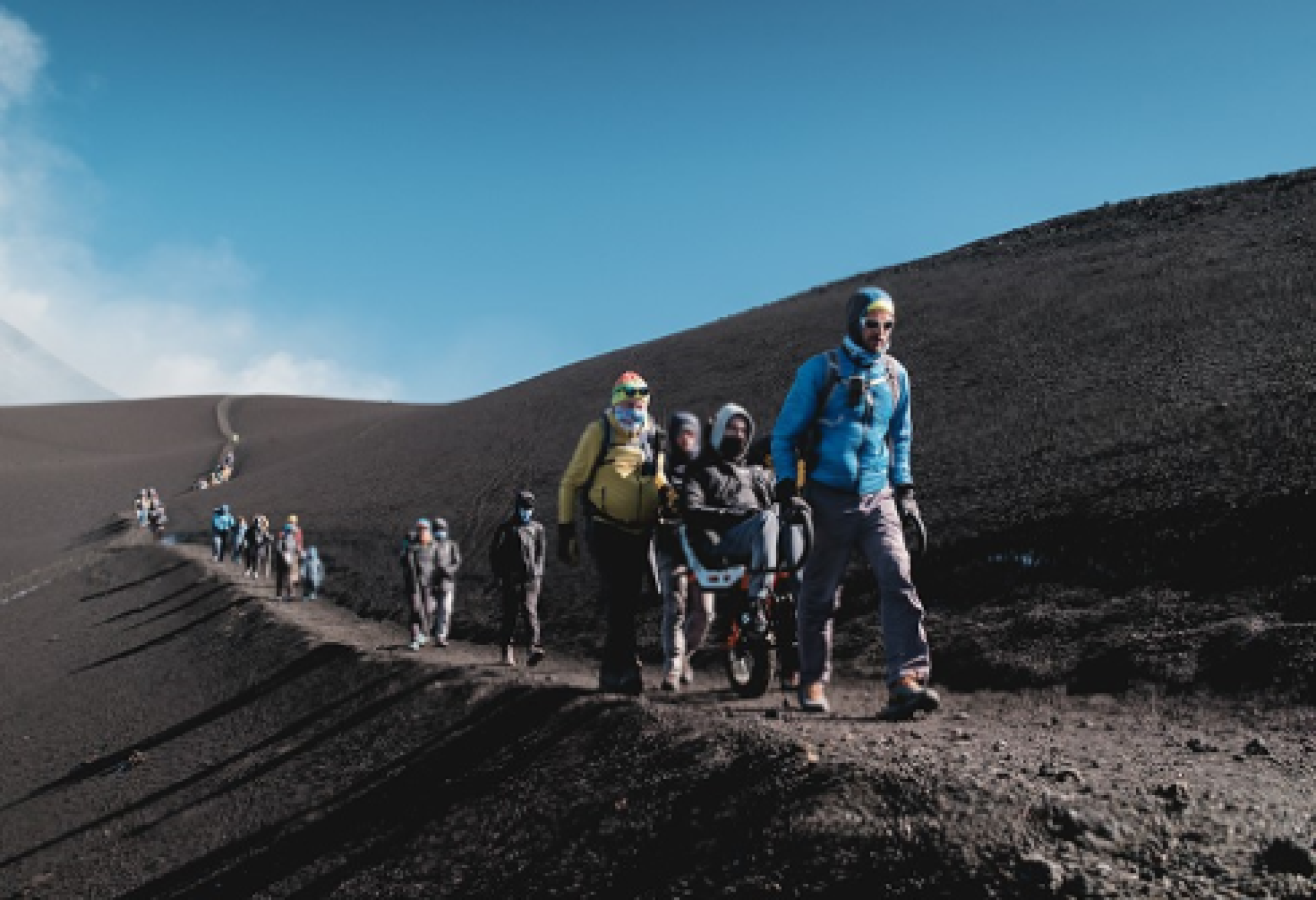 L'escursione sulle pendici dell'Etna, nell'àmbito della tappa siciliana di "Tip Top Mountain"