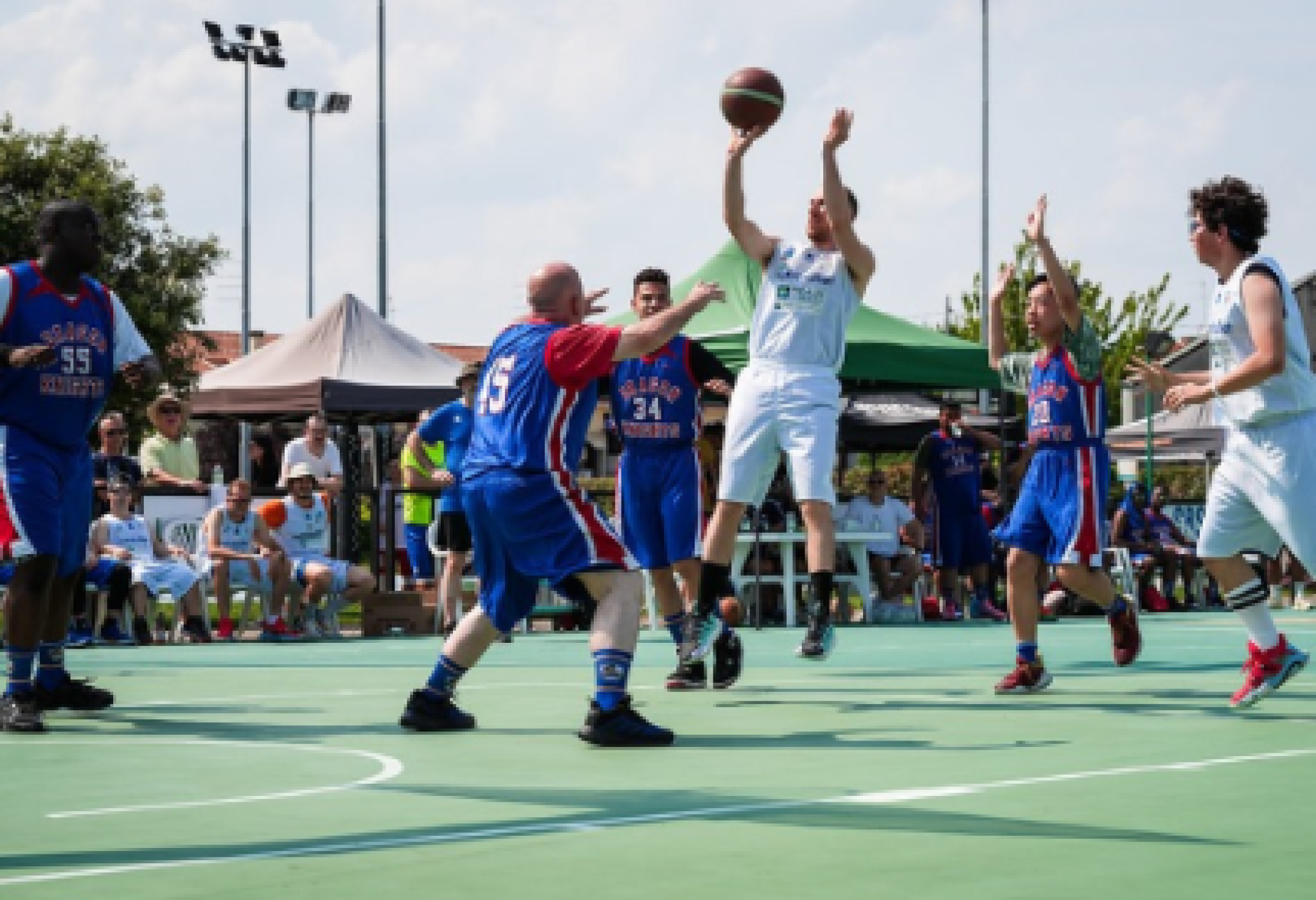 Fase di gioco di una delle partite della scorsa edizione dello "Special Olympics International Unified Basketball Tournament"
