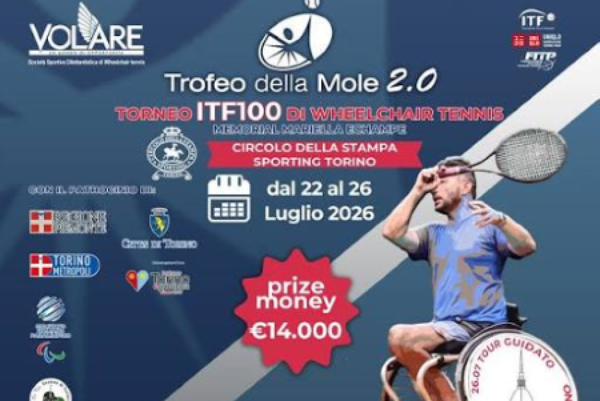 A Torino c’è il grande tennis in carrozzina