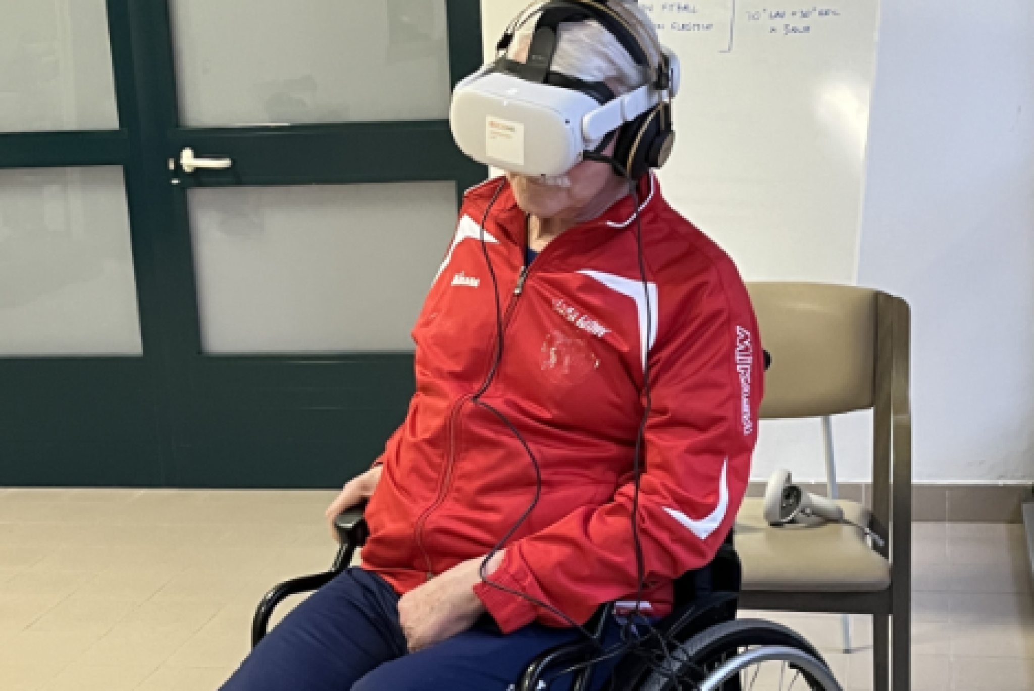 Una delle persone coinvolte nel progetto della UILDM di Gorizia "Virtualmente"