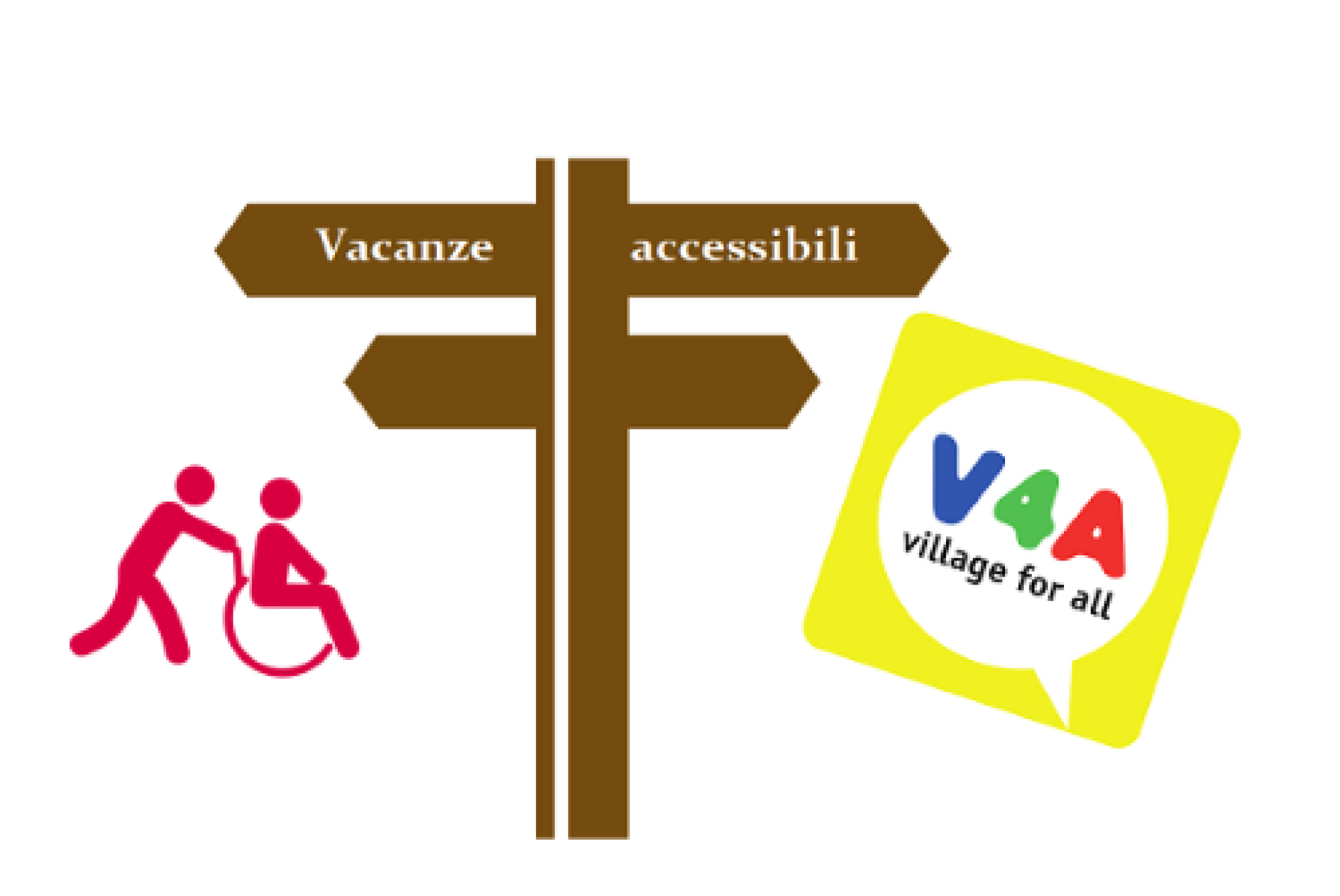 Una realizzazione grafica dedicata a Village for all (V4A®)