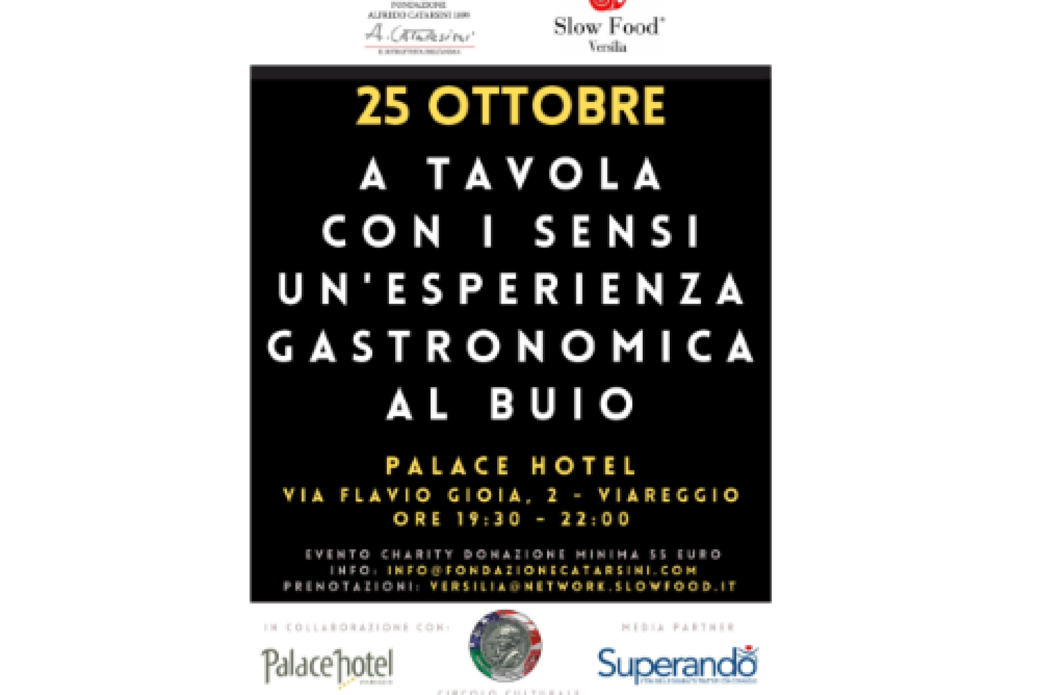 Superando media partner di un’esperienza culinaria al buio