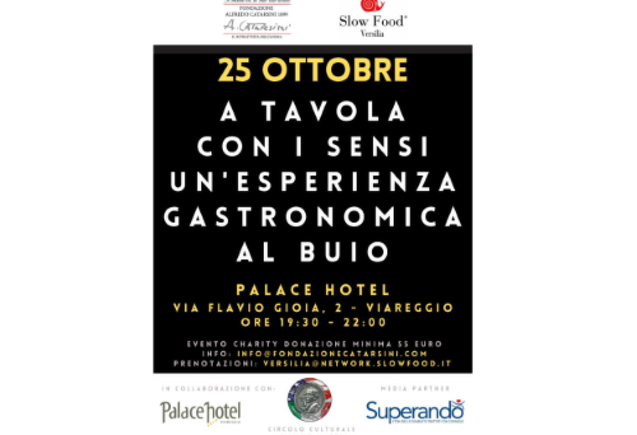 Superando media partner di un’esperienza culinaria al buio