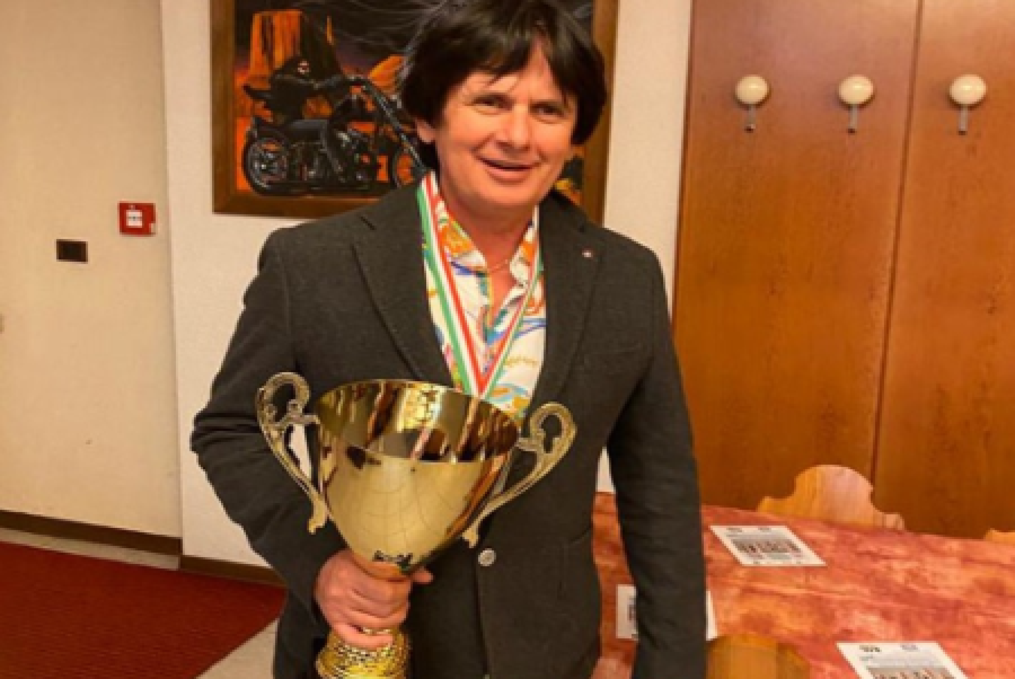 Il viterbese Bersan Vrioni, capo delegazione della squadra azzurra alle Olimpiadi di Scacchi per Ciechi e Ipovedenti e attuale presidente dell’ASCID (Associazione Scacchisti Ciechi e Ipovedenti Italiani)