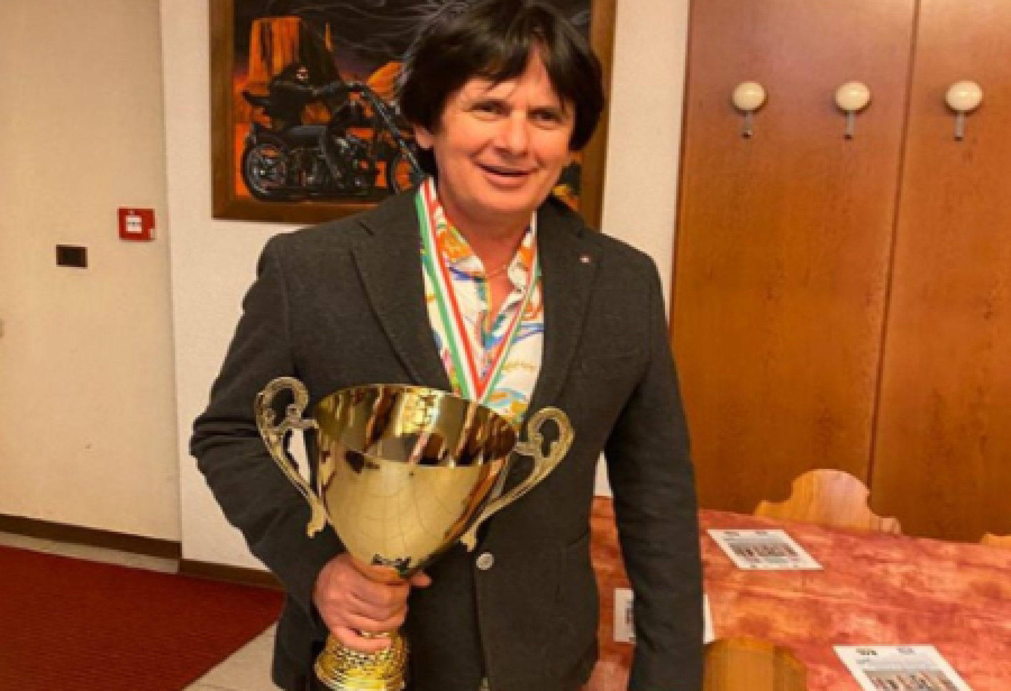 Il viterbese Bersan Vrioni, capo delegazione della squadra azzurra alle Olimpiadi di Scacchi per Ciechi e Ipovedenti e attuale presidente dell’ASCID (Associazione Scacchisti Ciechi e Ipovedenti Italiani)