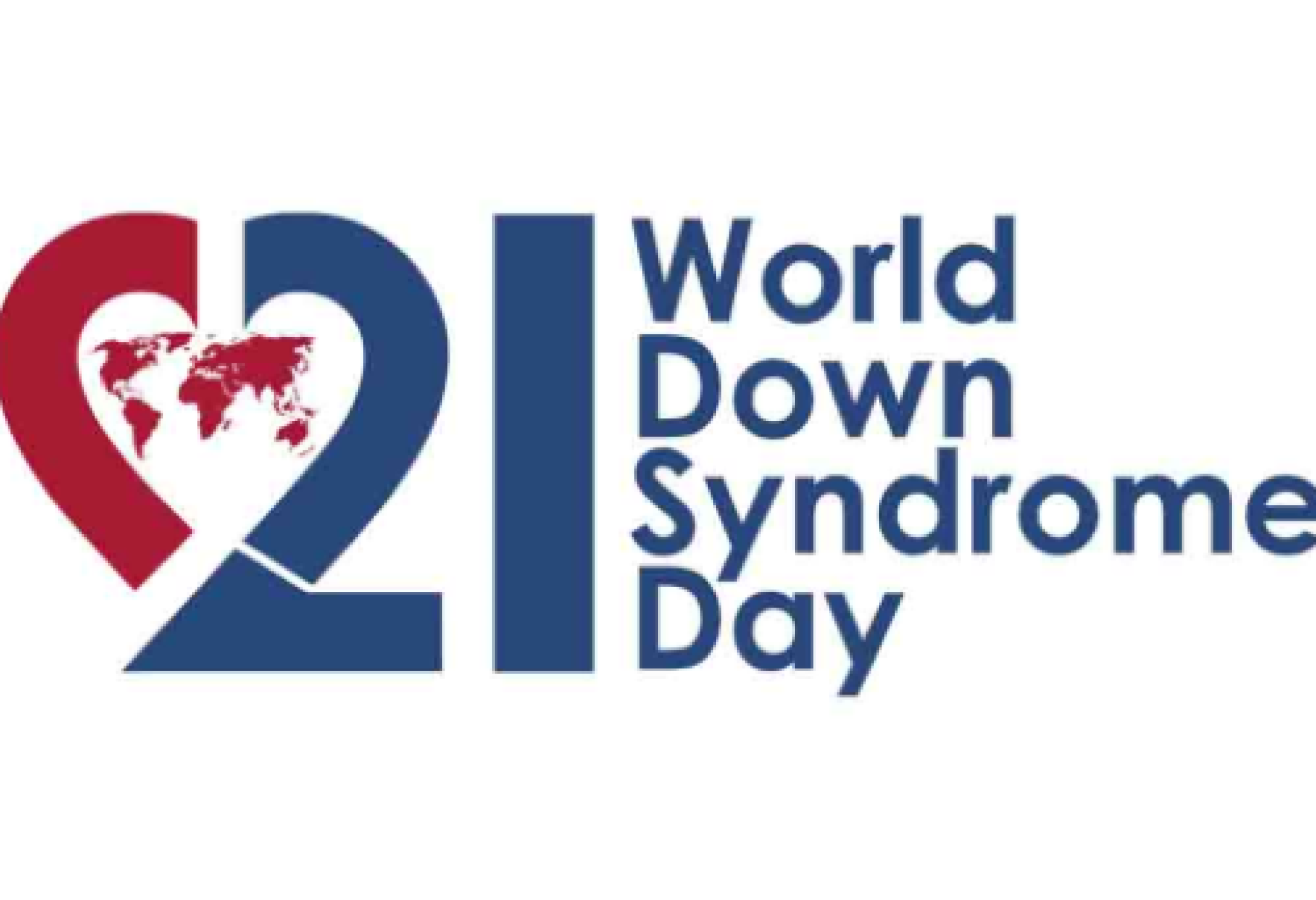 Il logo internazionale della Giornata Mondiale della Sindrome di Down di oggi, 21 marzo